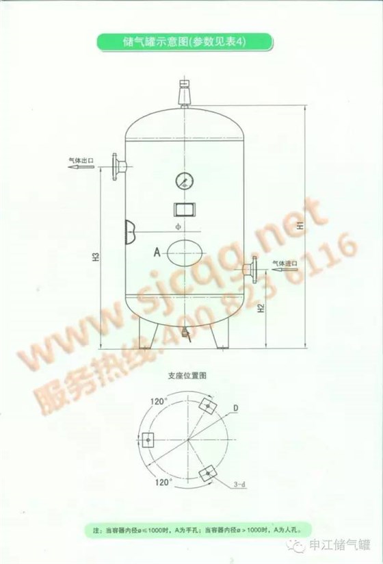 申江壓力容器中壓儲氣罐示意圖電子樣冊